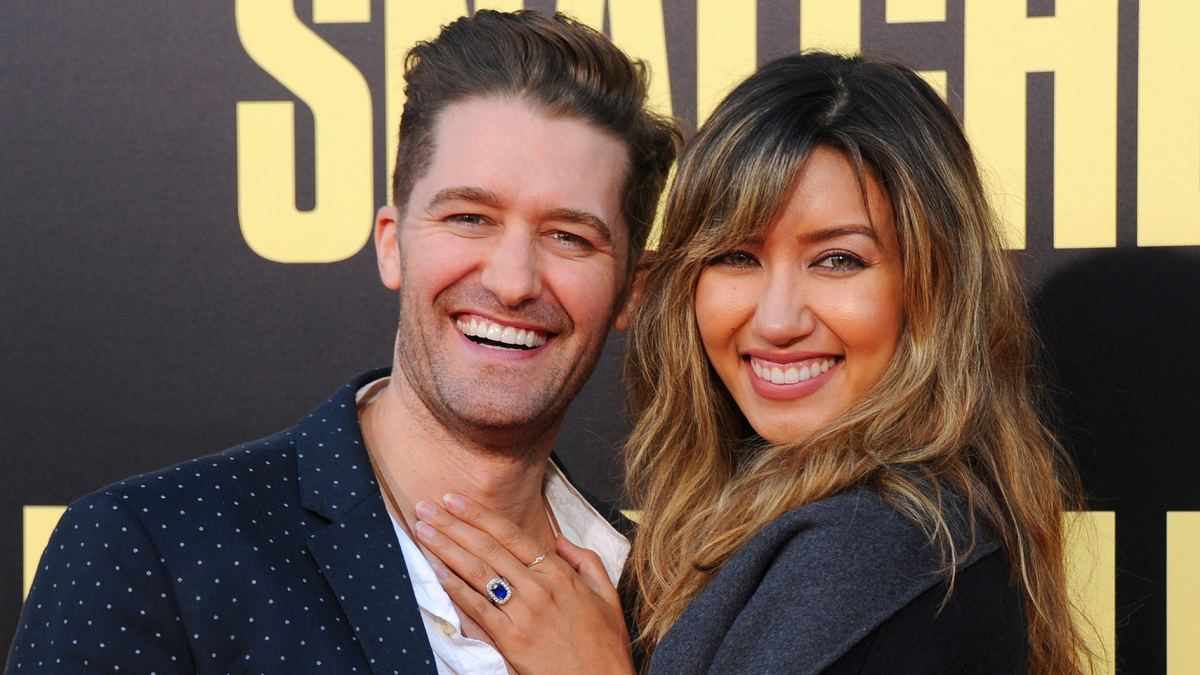 Matthew Morrison and Renee Puente revel son