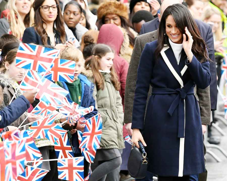 Prince Harry and Meghan Markle Hug Kids at Royal Engagement