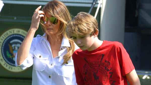 Lady Melania Trump and son Barron