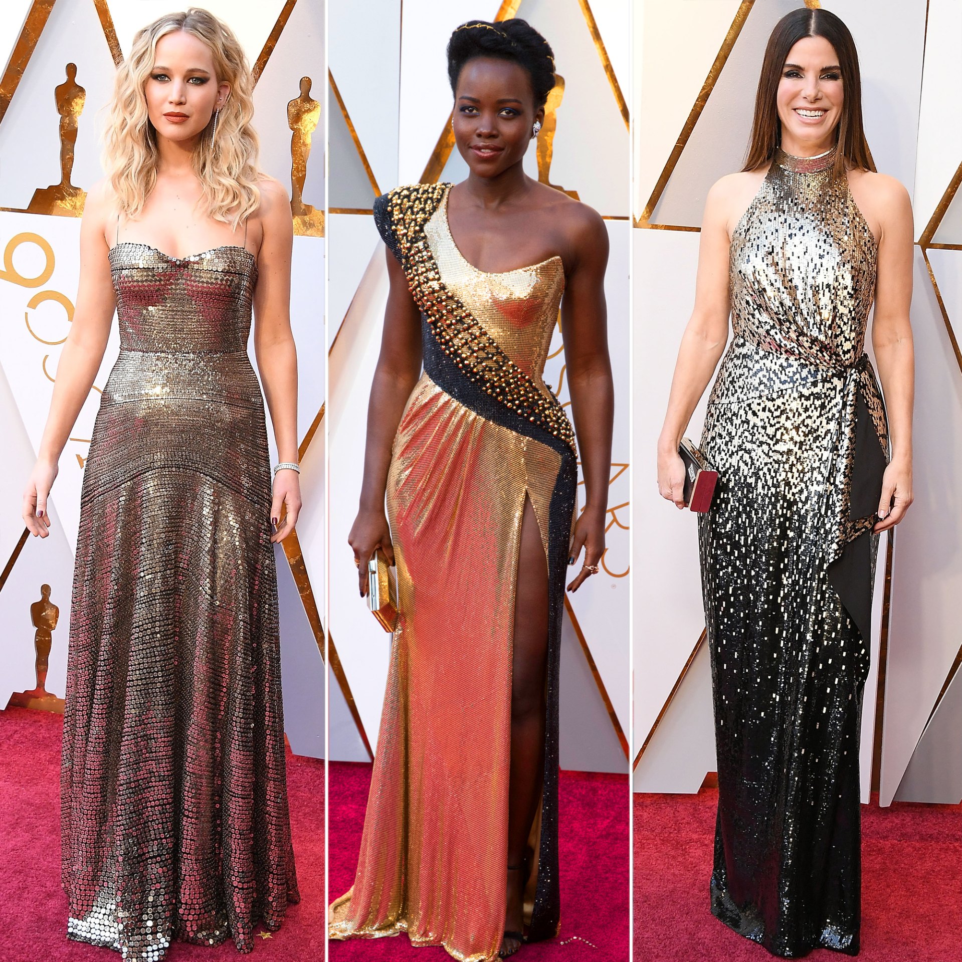 Oscars 2018 Dress Trends: White, Metallic, Sequins