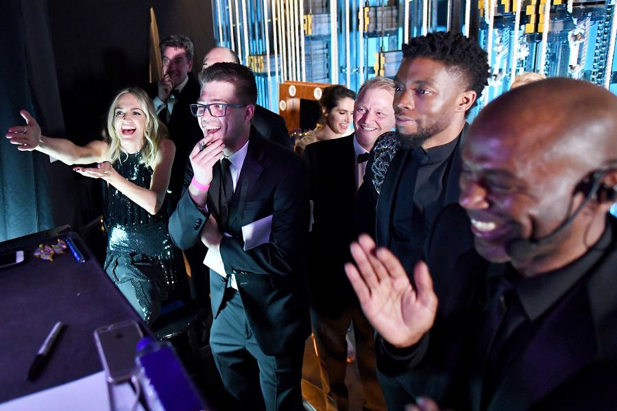 Molly McNearney Chadwick Boseman Oscars 2018