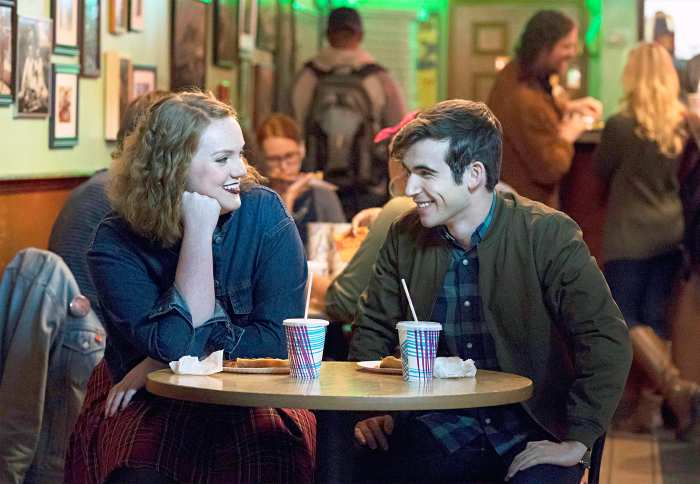 Shannon Purser as Anabelle and Ted Sutherland as Simon Saunders on ‘Rise‘