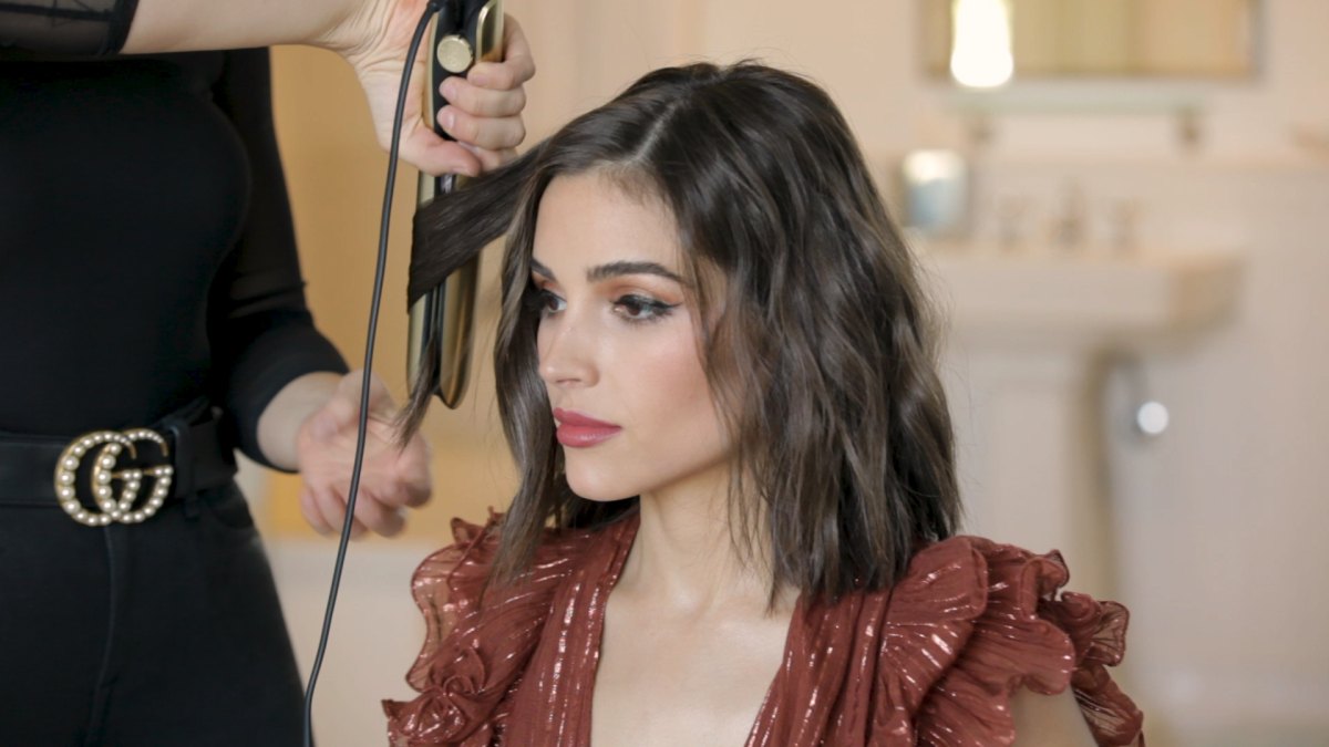 Justine Marjan Gives Olivia Culpo Curls, Braid: How-to Hair Video | Us ...