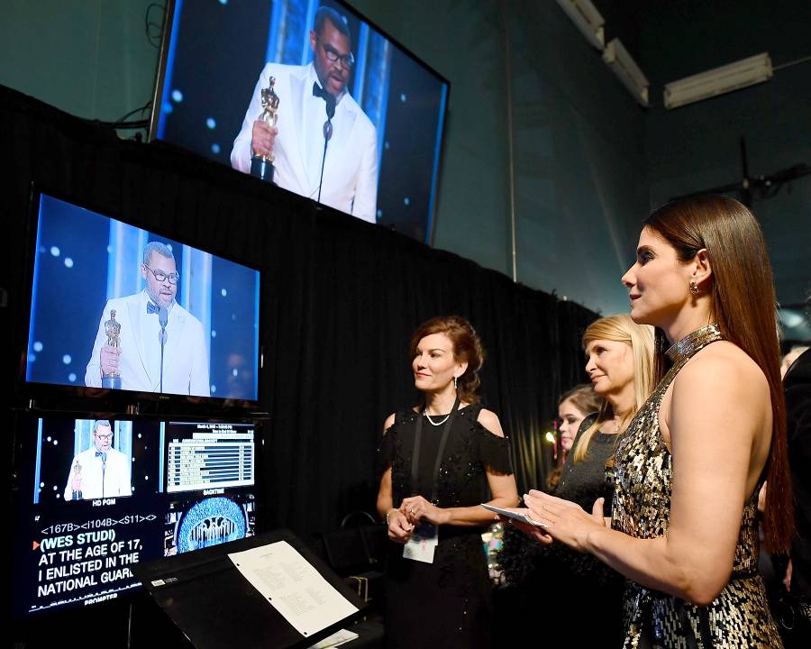 Sandra Bullock Jordan Peele Oscars 2018