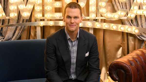 Tom Brady of the New England Patriots is a guest on "Good Morning America."