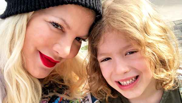 Tori Spelling and son Finn