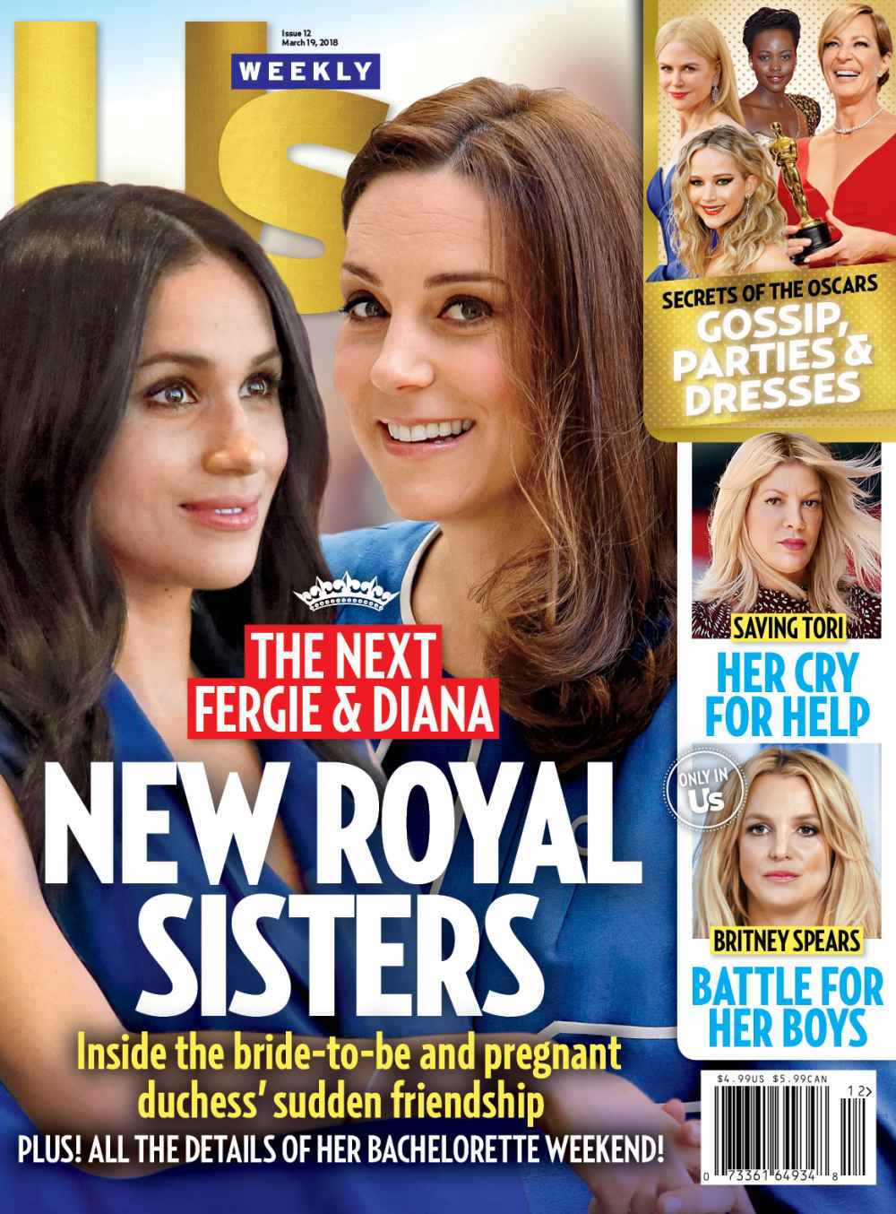 UW1218 Us Weekly cover Meghan Markle Kate Middleton