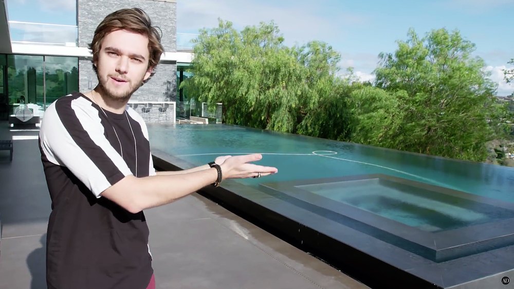 Zedd Los Angeles mansion swimming pool