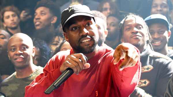 Kanye West attends Kanye West Yeezy Season 3 at Madison Square Garden on February 11, 2016 in New York City.