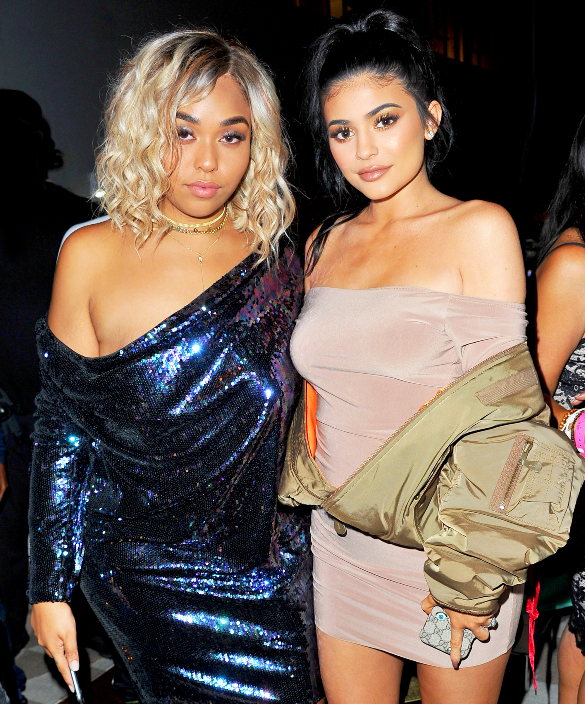 Jordyn Woods and Kylie Jenner attend Boohoo X Jordyn Woods 2016 Fashion Event at NeueHouse Hollywood in Los Angeles, California.