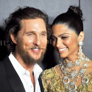 Matthew McConaughey and Camila Alves attends The 2017 World Premiere of "Gold" at AMC Loews Lincoln Square in New York City.