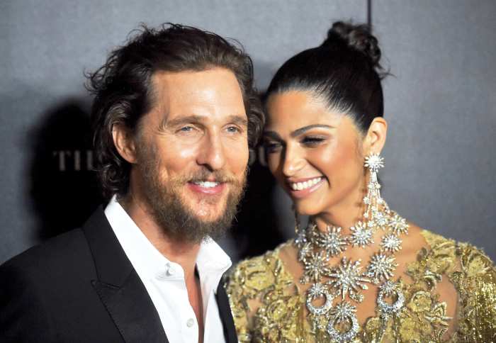 Matthew McConaughey and Camila Alves attends The 2017 World Premiere of "Gold" at AMC Loews Lincoln Square in New York City.