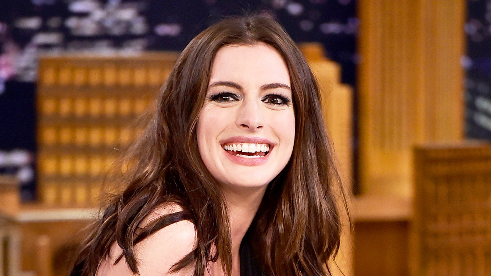 Anne Hathaway visits ‘The Tonight Show ‘ at Rockefeller Center in New York City.