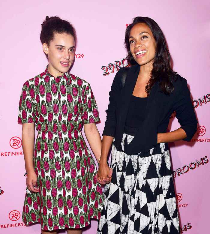Rosario Dawson and daughter Lola attend Refinery29's "29Rooms: Turn It Into Art" at 106 Wythe Ave on September 7, 2017 in New York City.