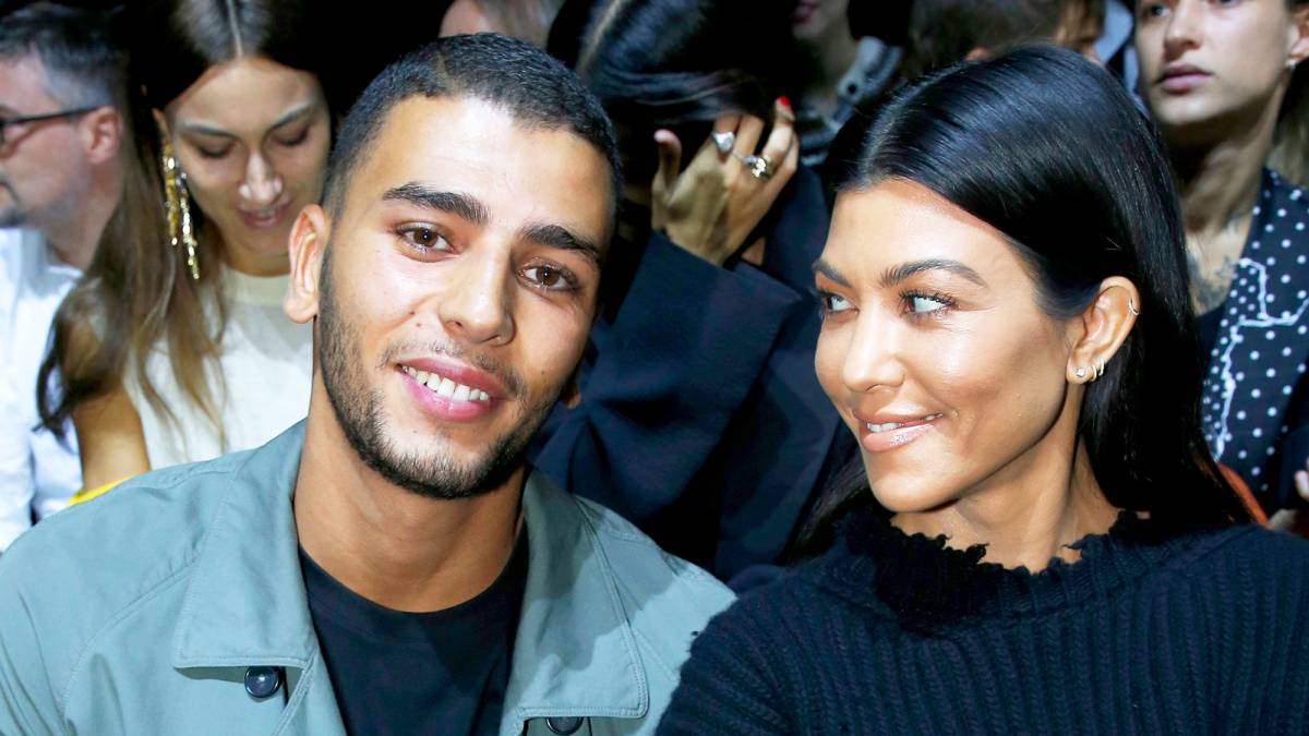 Kourtney Kardashian and Younes Bendjima attend the Haider Ackermann show during Paris Fashion Week Womenswear Spring/Summer 2018 in Paris, France.