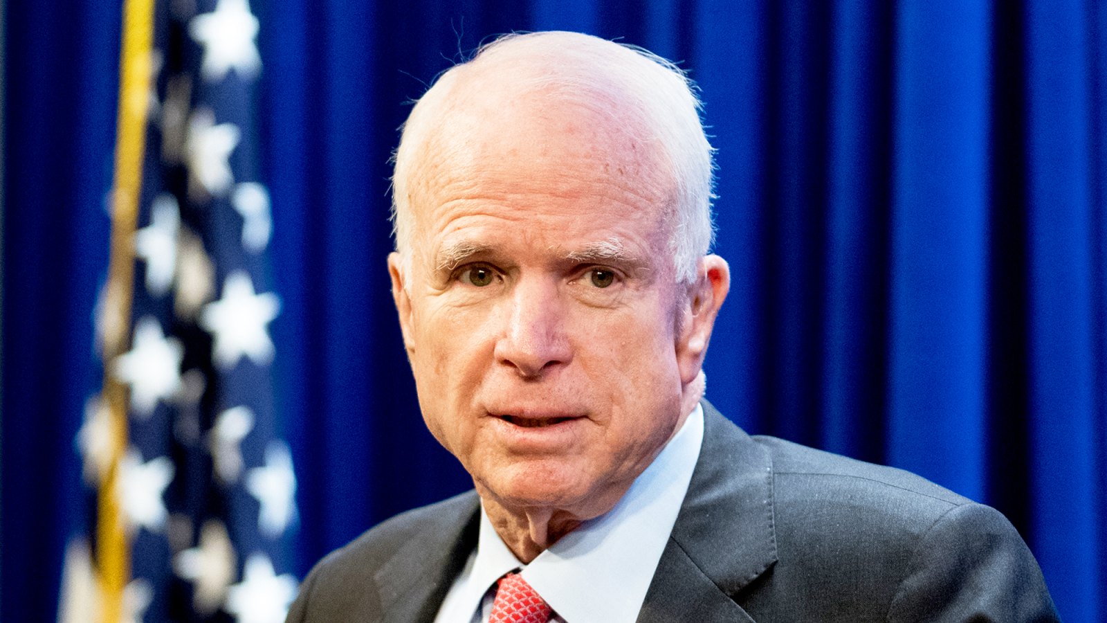 John McCain attends the Heritage Foundation in Washington, D.C. on July 11, 2017.