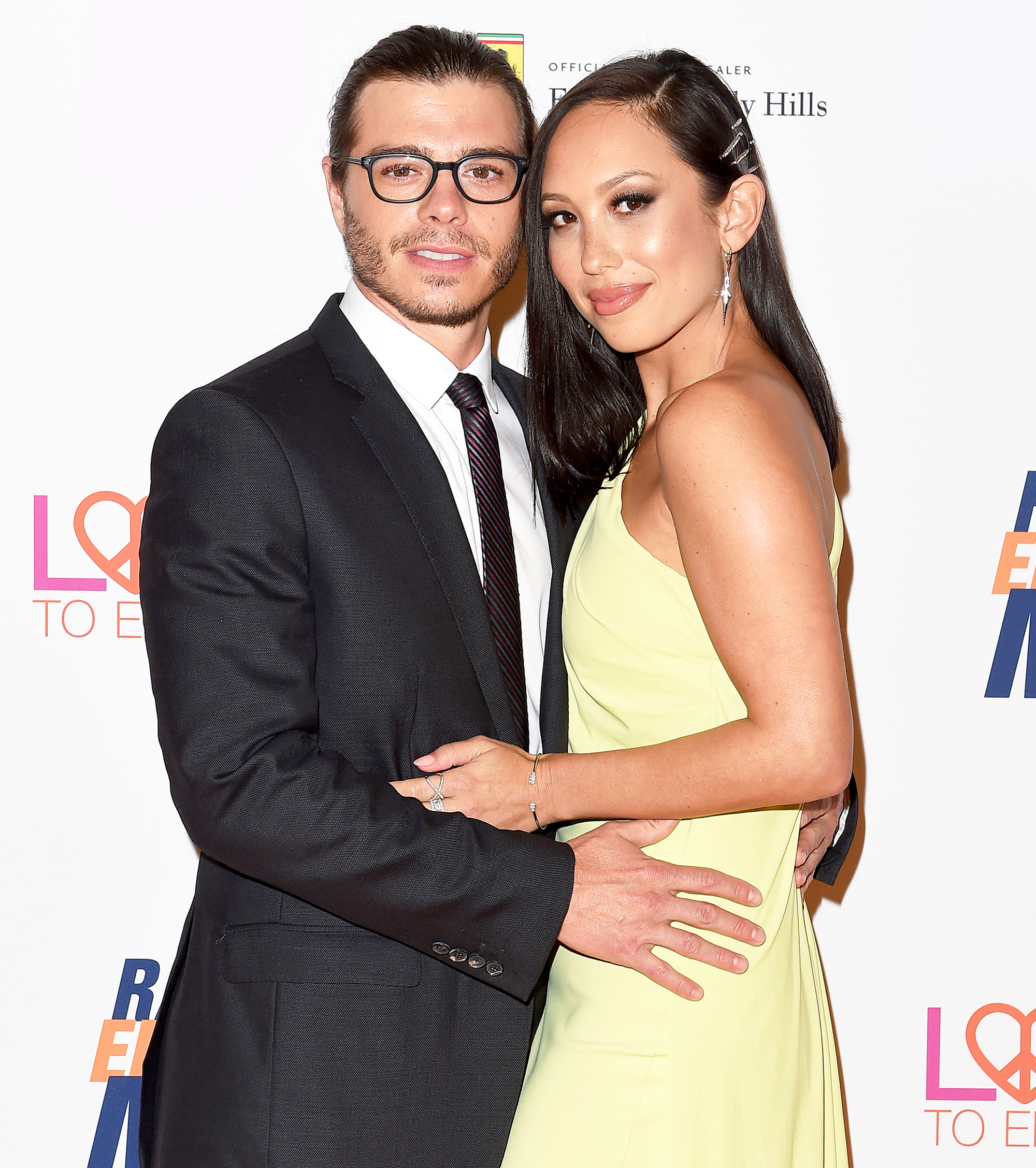 Matthew Lawrence and Cheryl Burke arrive at the 25th Annual Race to Erase MS Gala at The Beverly Hilton Hotel on April 20, 2018 in Beverly Hills, California.