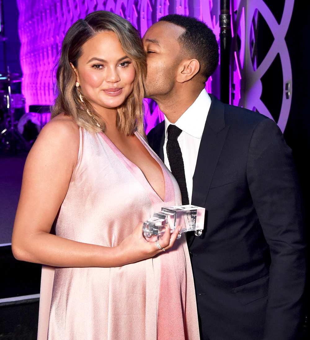 Chrissy Teigen and John Legend attend City Harvest's 35th Anniversary Gala at Cipriani 42nd Street on April 24, 2018 in New York City.