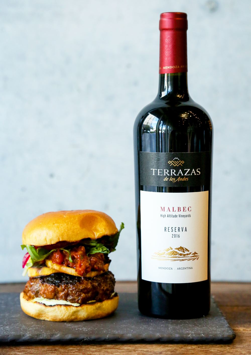 Aaron Sanchez x Terrazas de los Andes Chorizo Burger
