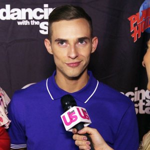 Adam Rippon meeting Britney Spears