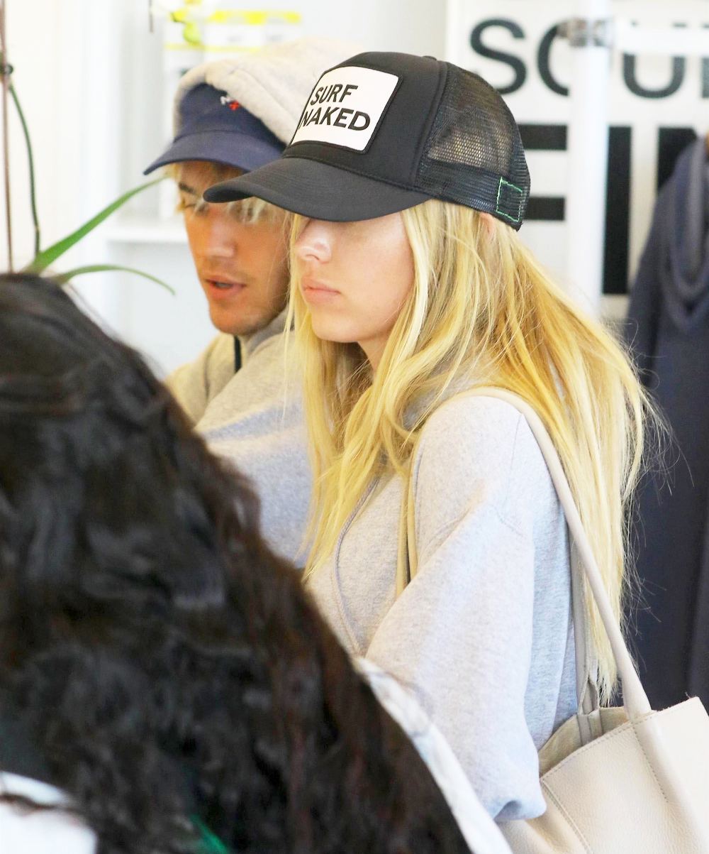 Justin Bieber and Baskin Champion heading to a morning workout at SoulCycle in Beverly Hills, California on April 12, 2018.
