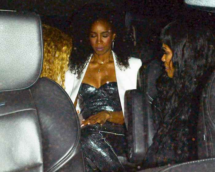 Beyonce, Kelly Rowland and Michelle Williams out on April 24, 2018 in West Hollywood, California.