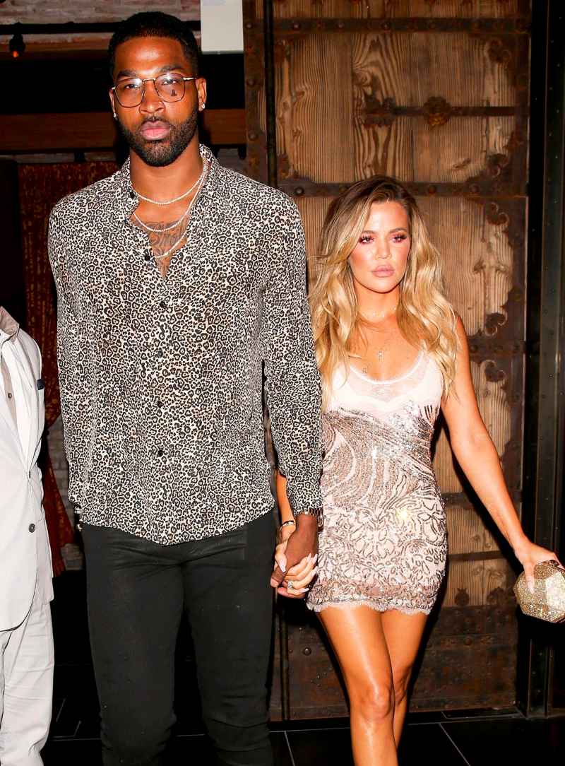 Tristan Thompson and Khloe Kardashian spotted leaving a dinner date at TAO on June 25, 2017.