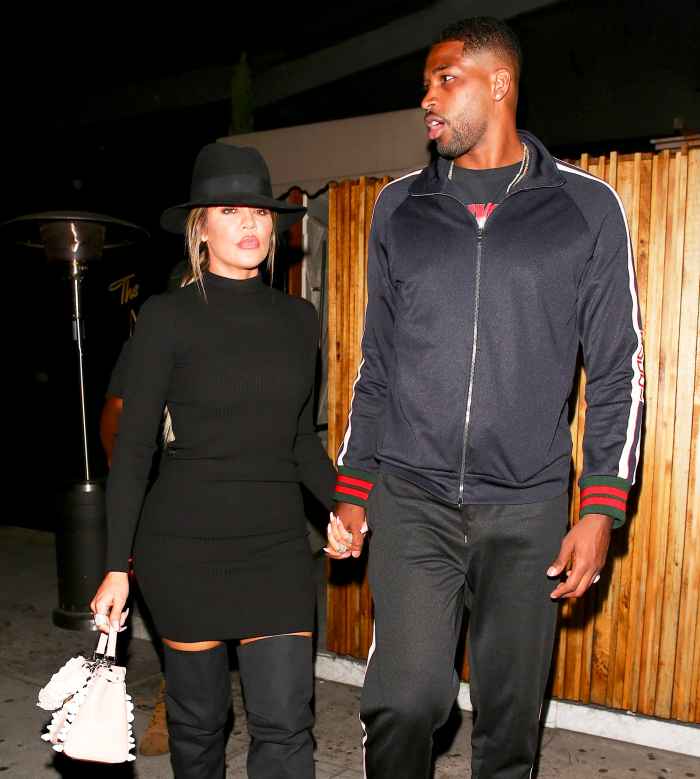 Khloe Kardashian and Tristan Thompson step out to The Nice Guy on July 6, 2017 in West Hollywood, California.