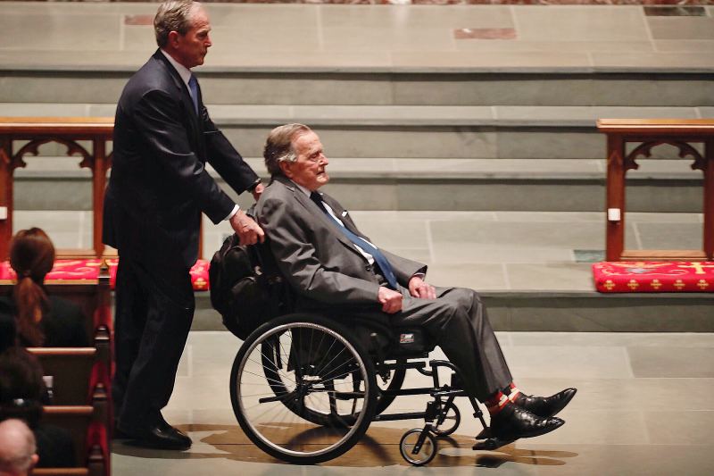 George H.W. Bush, George W. Bush, Barbara Bush, Funeral, St. Martin's Episcopal Church