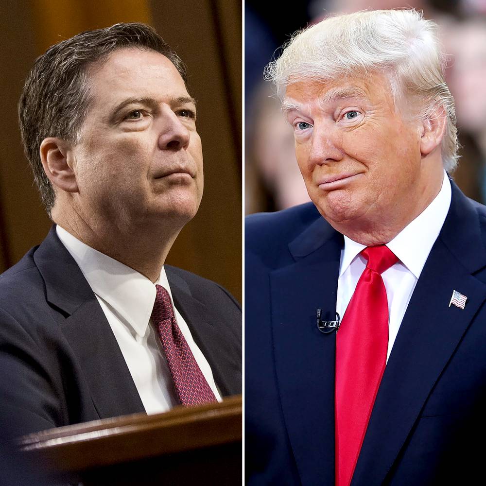 James Comey and Donald Trump pee tape