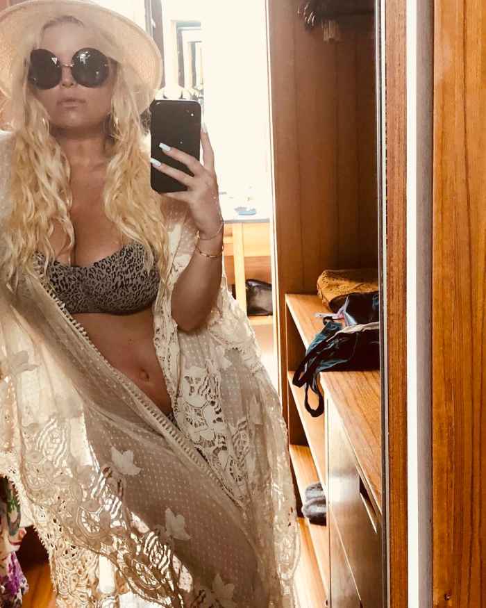 Jessica Simpson Shares Bikini, Topless Selfies on Bahamas Vacation Us