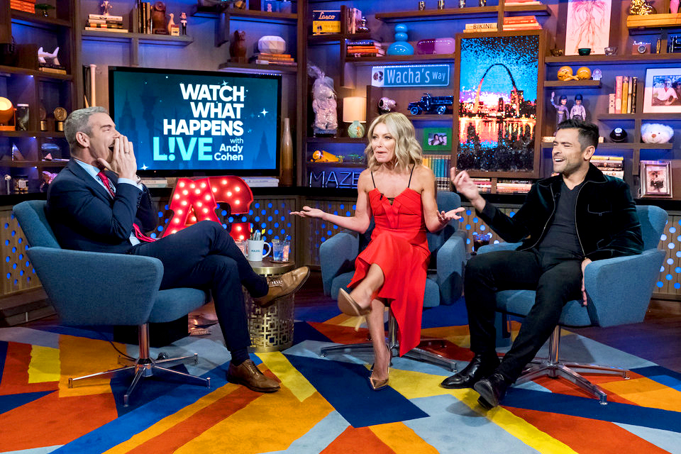 Kelly Ripa and Mark Consuelos on ‘Watch What Happens Live with Andy Cohen‘