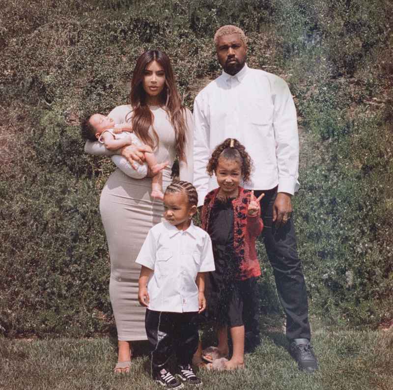 Kim Kanye Easter Family Photo