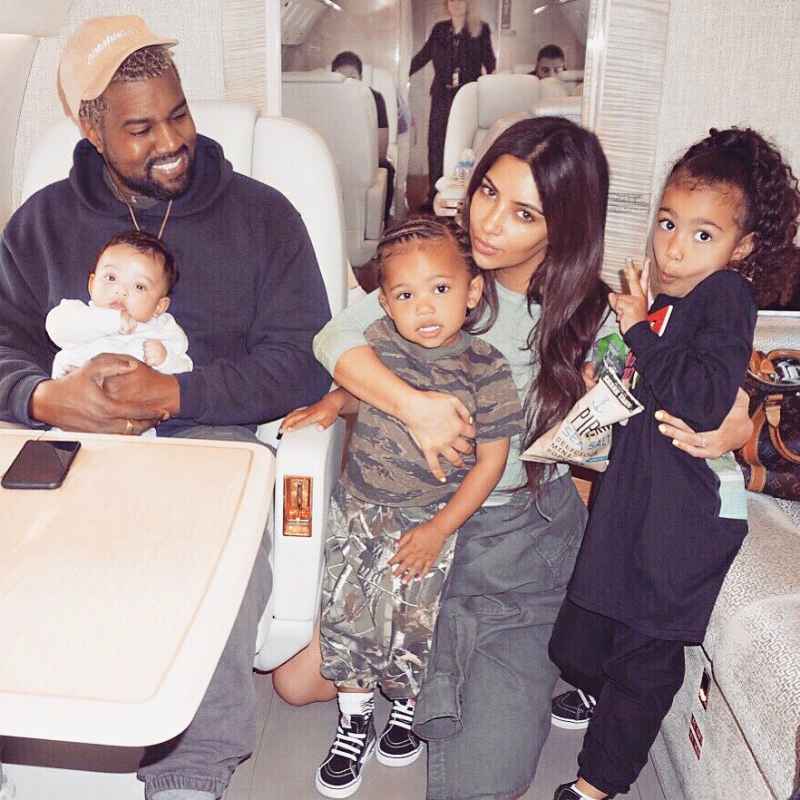 Kim Kardashian, Kanye West, North, Saint and Chicago Instagram Family Gallery