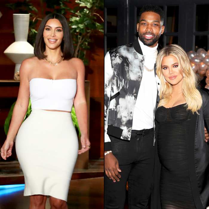 Kim Kardashian, Tristan Thompson and Khloe Kardashian