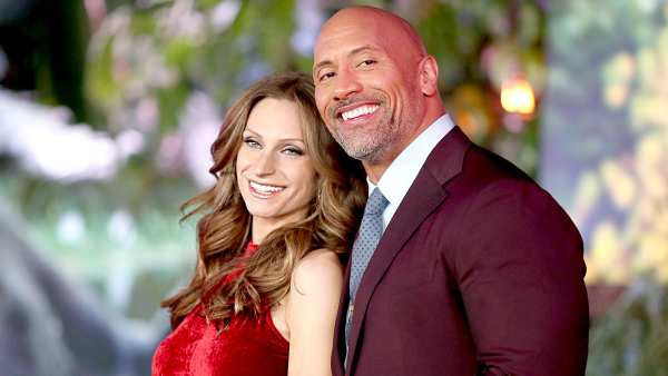 Lauren-Hashian-and-Dwayne-Johnson baby