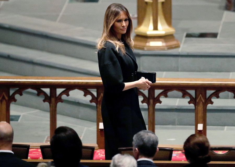 Melania Trump, Barbara Bush, Funeral, St. Martin's Episcopal Church