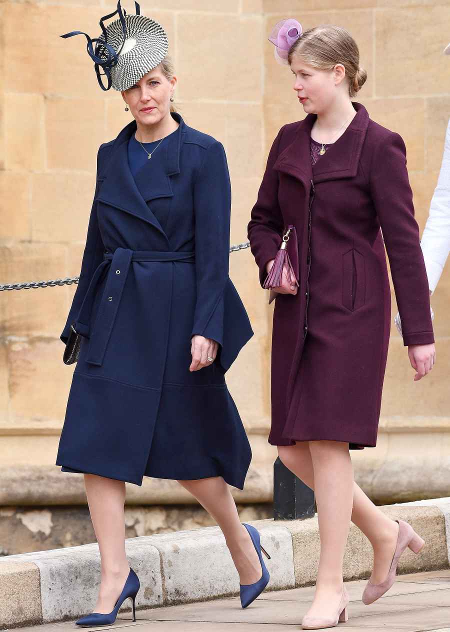 Sophie Countess of Wessex, Lady Louise Windsor, Easter Service, St George's Chapel