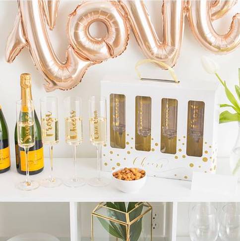 'Cheers' Champagne Flutes CATHY'S CONCEPTS