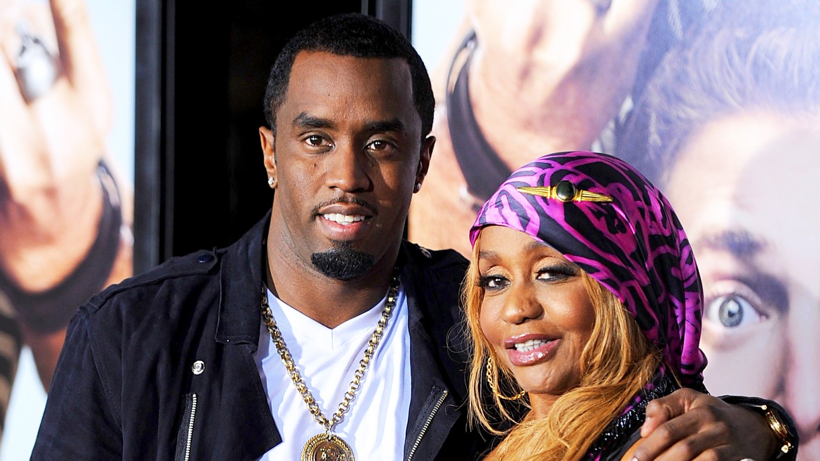 Sean 'Diddy' Combs and his mother Janice arrives at the 2010 premiere of "Get Him To The Greek" at the Greek Theatre in Los Angeles, California.