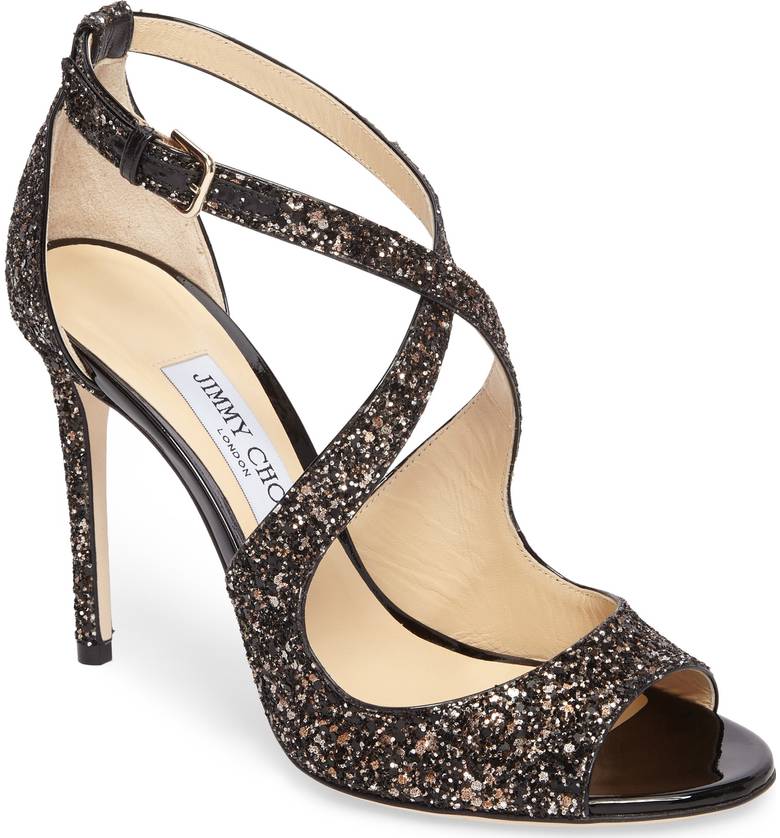 Jimmy Choo glitter sandals