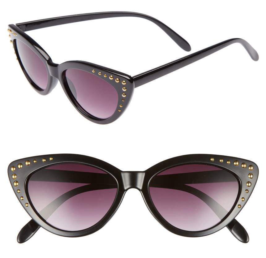 Stella Maxwell Studded Cat-Eye Sunglasses: Oversized, Subtle, Dramatic ...