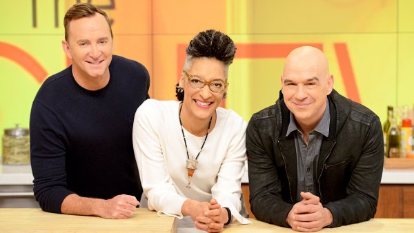 Co-hosts Clinton Kelly, Carla Hall and Michael Symon on 'The Chew'