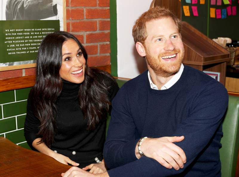 Prince Harry and Meghan Markle during a visit to Social Bite in Edinburgh, Scotland on February 13, 2018.