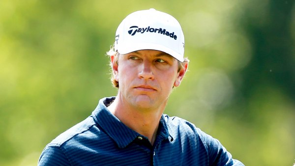 Lucas Glover reacts during the second round of the 2013 Zurich Classic of New Orleans at TPC Louisiana in Avondale, Louisiana.