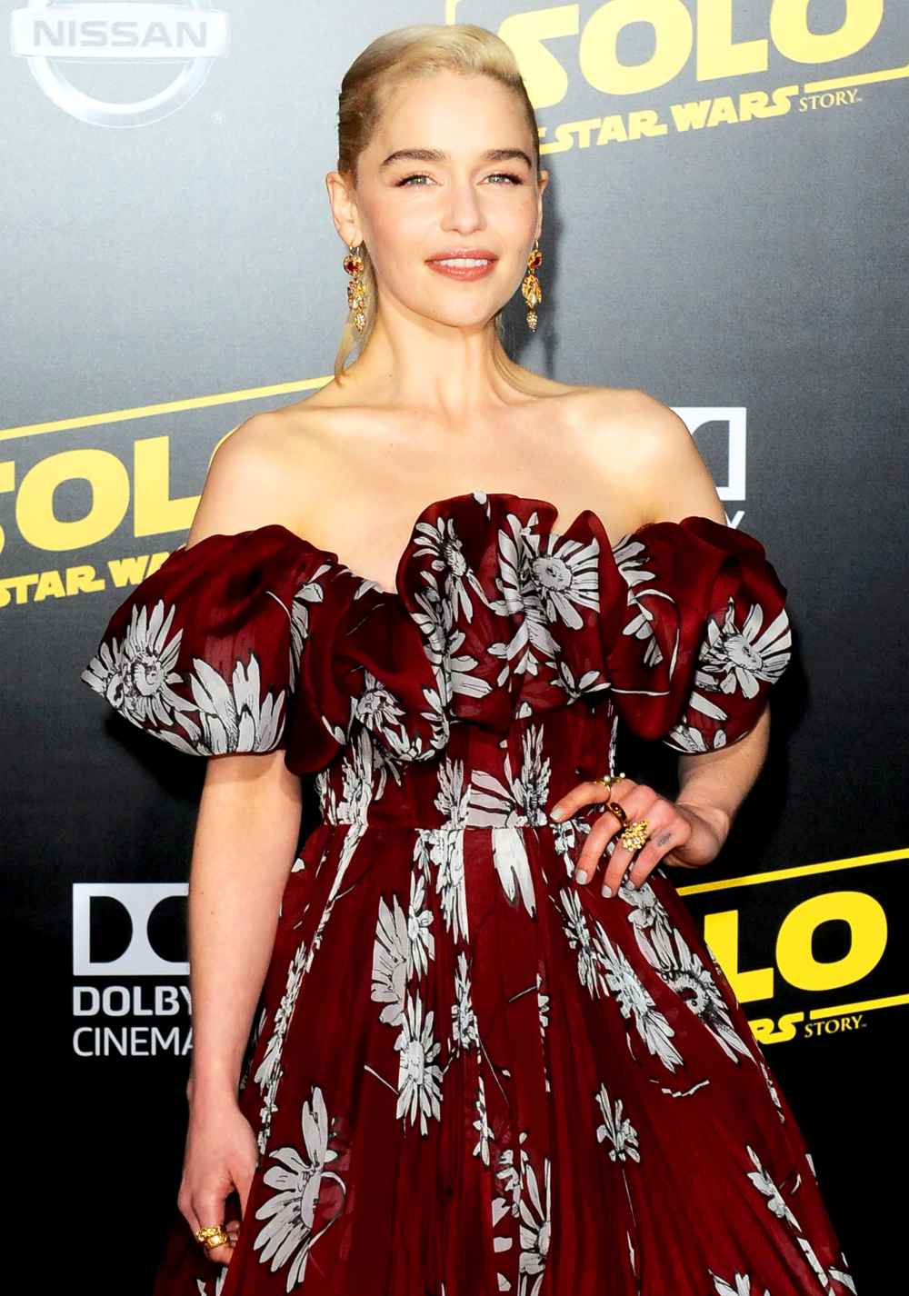 Emilia Clarke attends the premiere of ’Solo: A Star Wars Story' on May 10, 2018 in Los Angeles, California.