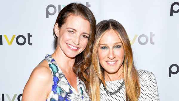 Kristin Davis and Sarah Jessica Parker attend the "Gardeners Of Eden" Special Screening at Norwood Club on May 5, 2015 in New York City.