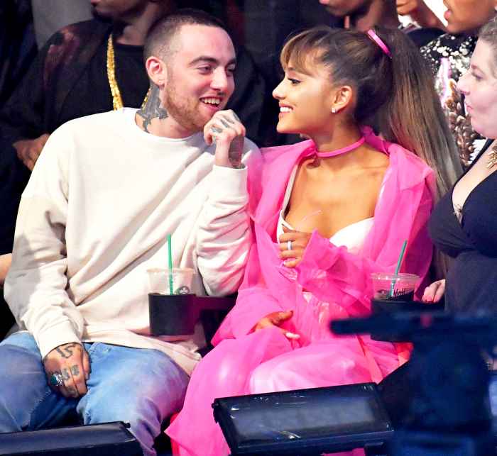 Mac Miller and Ariana Grande attend the 2016 MTV Video Music Awards at Madison Square Garden in New York City.