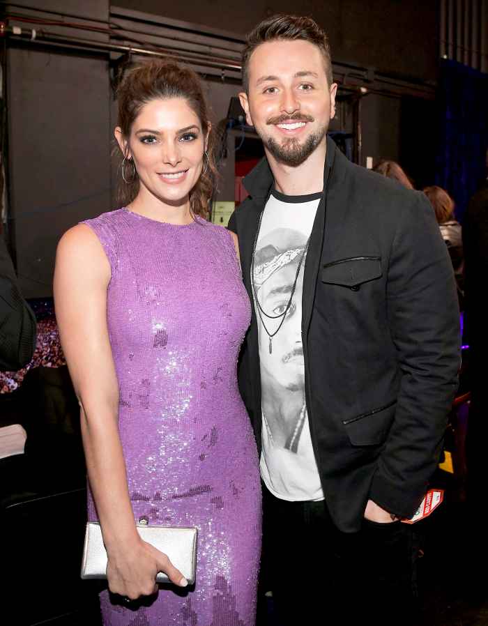 Ashley Greene and Paul Khoury backstage at the People's Choice Awards 2017 at Microsoft Theater in Los Angeles, California.