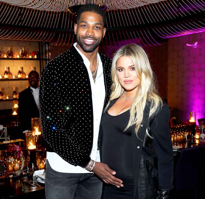 Tristan Thompson and Khloe Kardashian attend the Klutch Sports Group "More Than A Game" Dinner Presented by Remy Martin at Beauty & Essex on February 17, 2018 in Los Angeles, California.